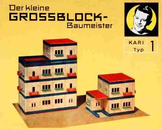 Kari Baukasten Typ 1, "Der kleine Grossblock-Baumeister" Kari Baukasten Typ 1, "Der kleine Grossblock-Baumeister"
