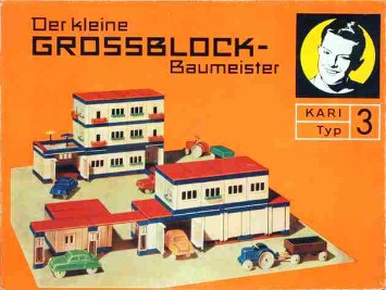 Kari Baukasten Typ 3, "Der kleine Grossblock-Baumeister" - Modell einer LPG Kari Baukasten Typ 3, "Der kleine Grossblock-Baumeister" - Modell einer LPG
