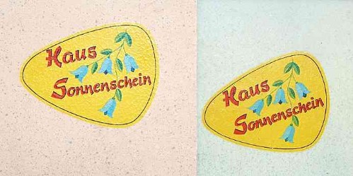 "Haus Sonnenschein", DDR, VEB Gr&uuml;nhainichen, 1959