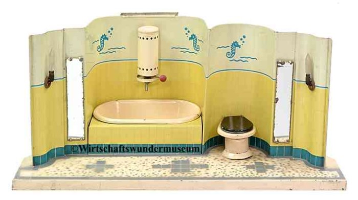 Antikes Spielzeug-Badezimmer Guenthermann Antikes Spielzeug-Badezimmer Guenthermann